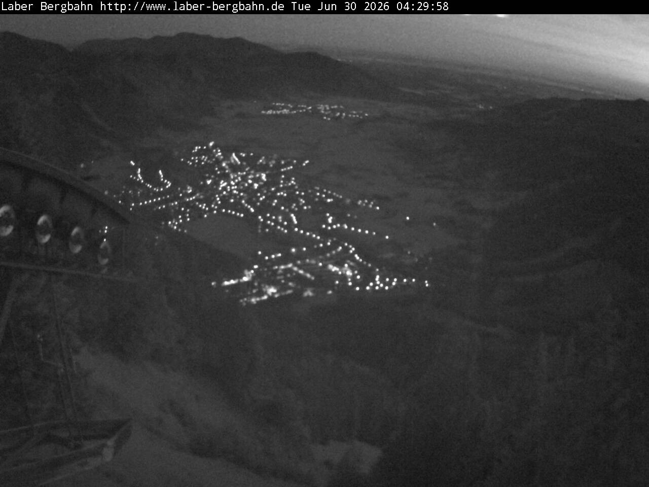 Archiv Foto Webcam Blick auf Oberammergau (Laber Bahn Bergstation)