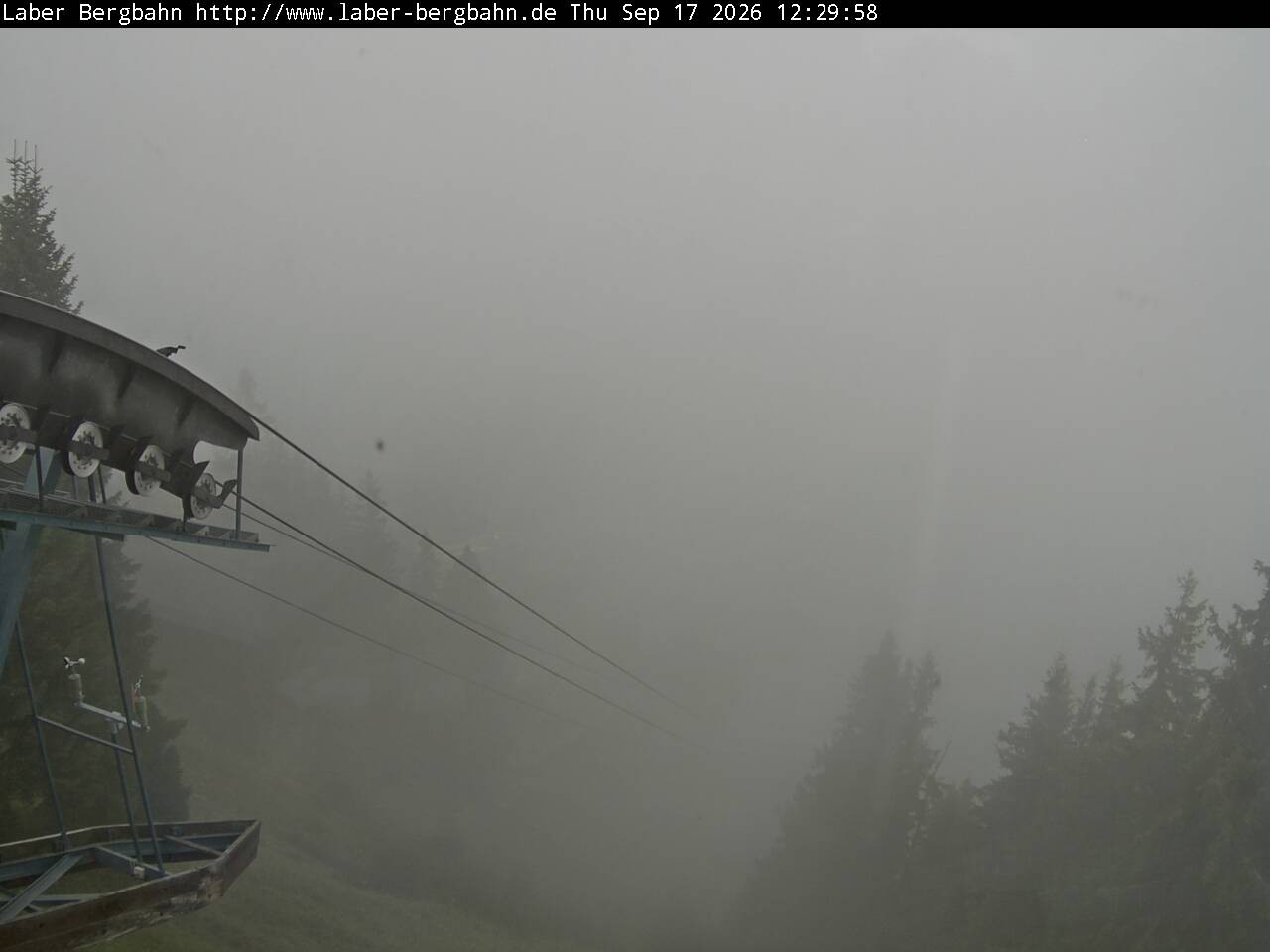 Archived image Webcam View of Oberammergau (Laber Bahn mountain station)