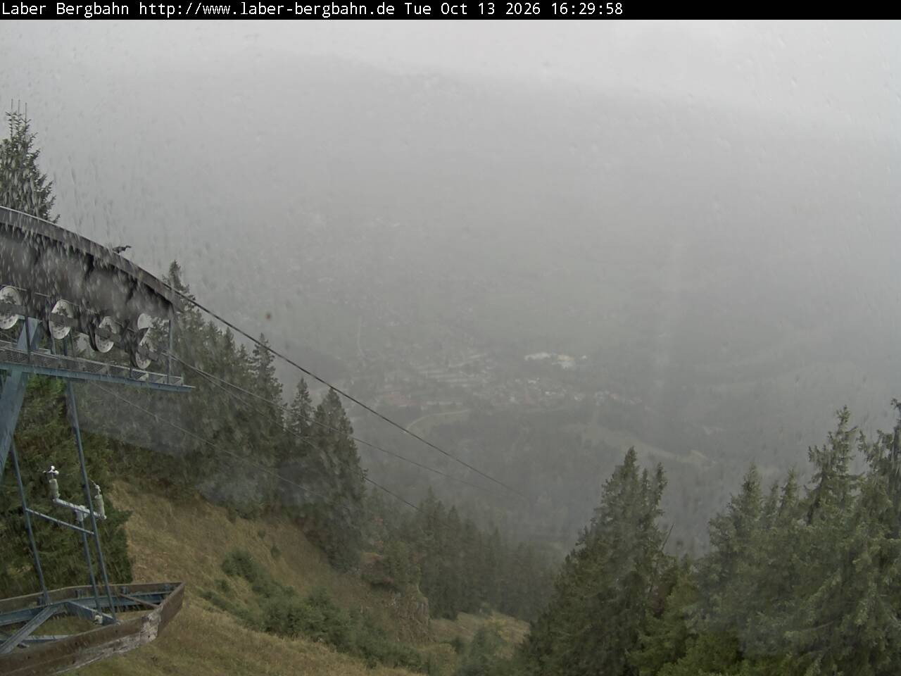 Archiv Foto Webcam Blick auf Oberammergau (Laber Bahn Bergstation)