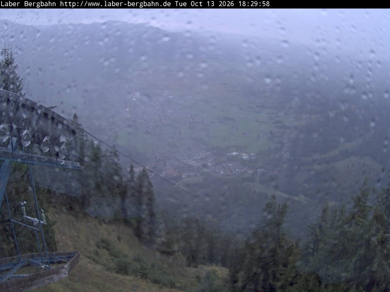 Archiv Foto Webcam Blick auf Oberammergau (Laber Bahn Bergstation)