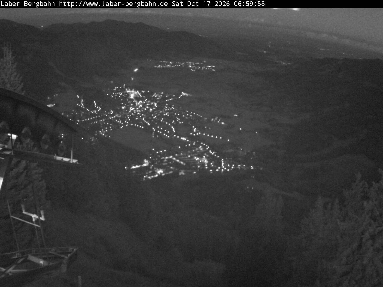 Archiv Foto Webcam Blick auf Oberammergau (Laber Bahn Bergstation)