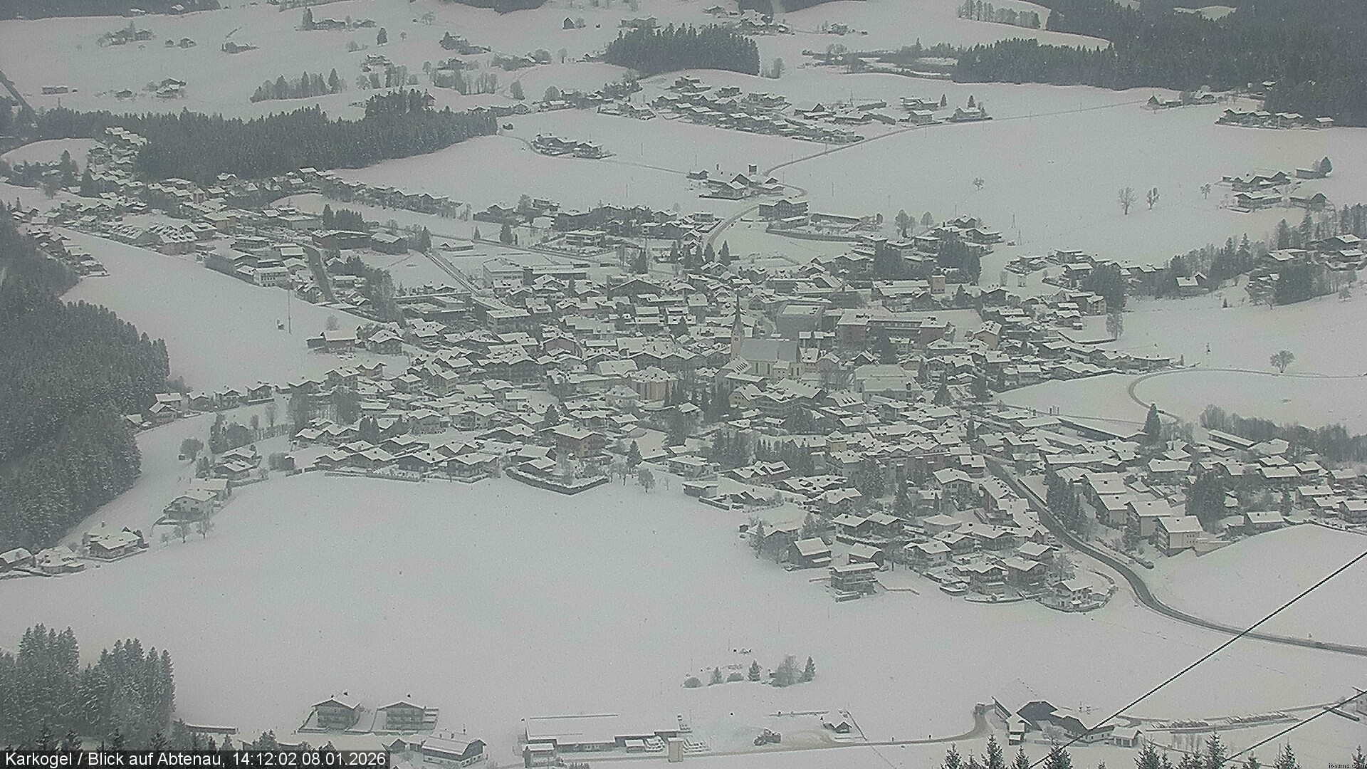 Archiv Foto Webcam Karkogel Blick auf Abtenau