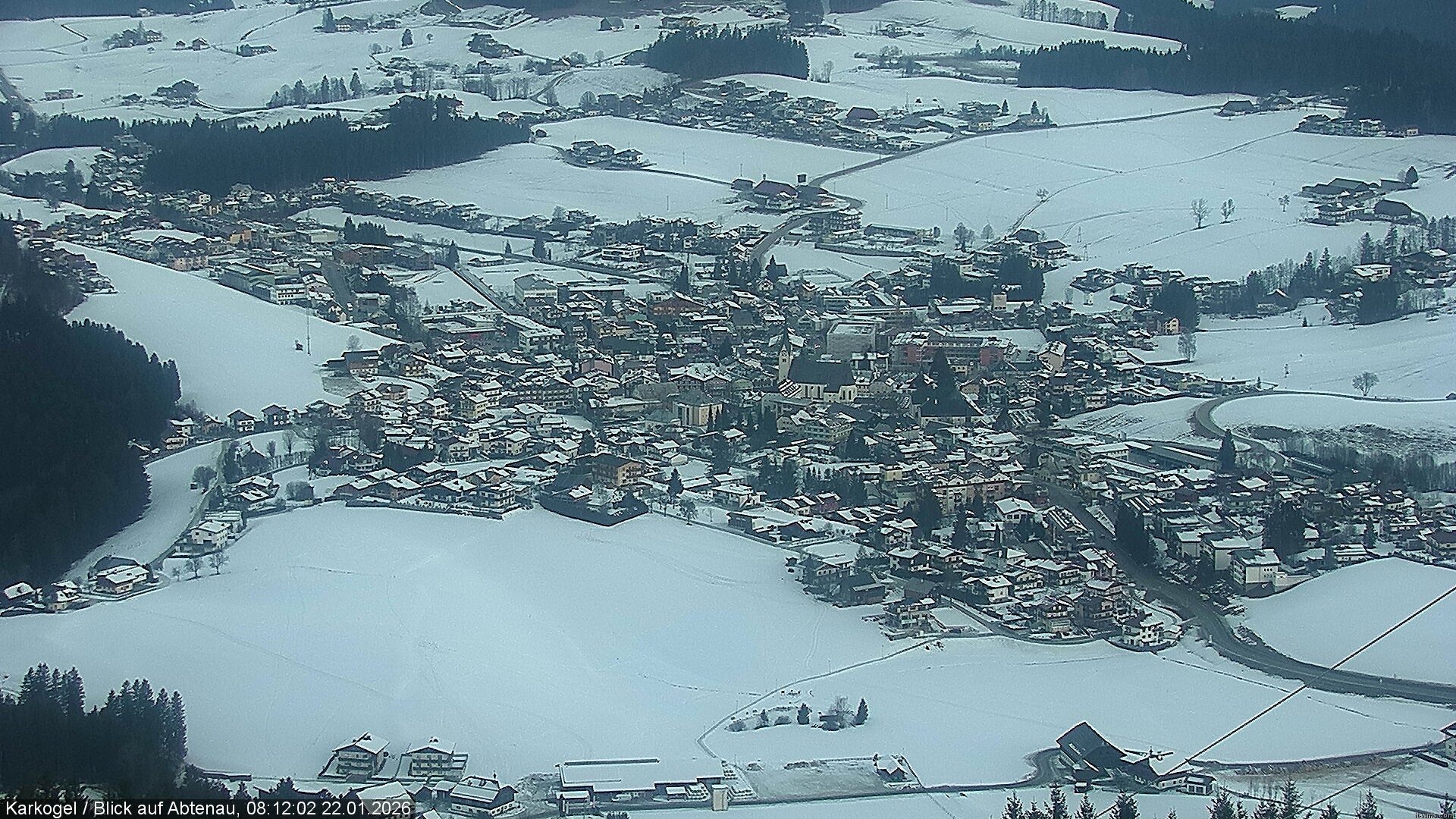 Archiv Foto Webcam Karkogel Blick auf Abtenau