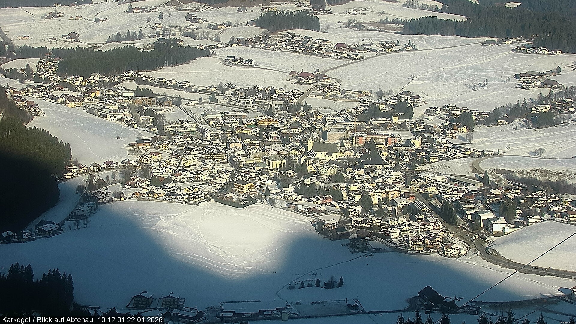 Archiv Foto Webcam Karkogel Blick auf Abtenau