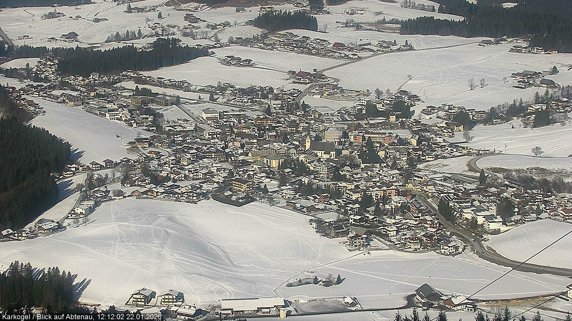 Archiv Foto Webcam Karkogel Blick auf Abtenau