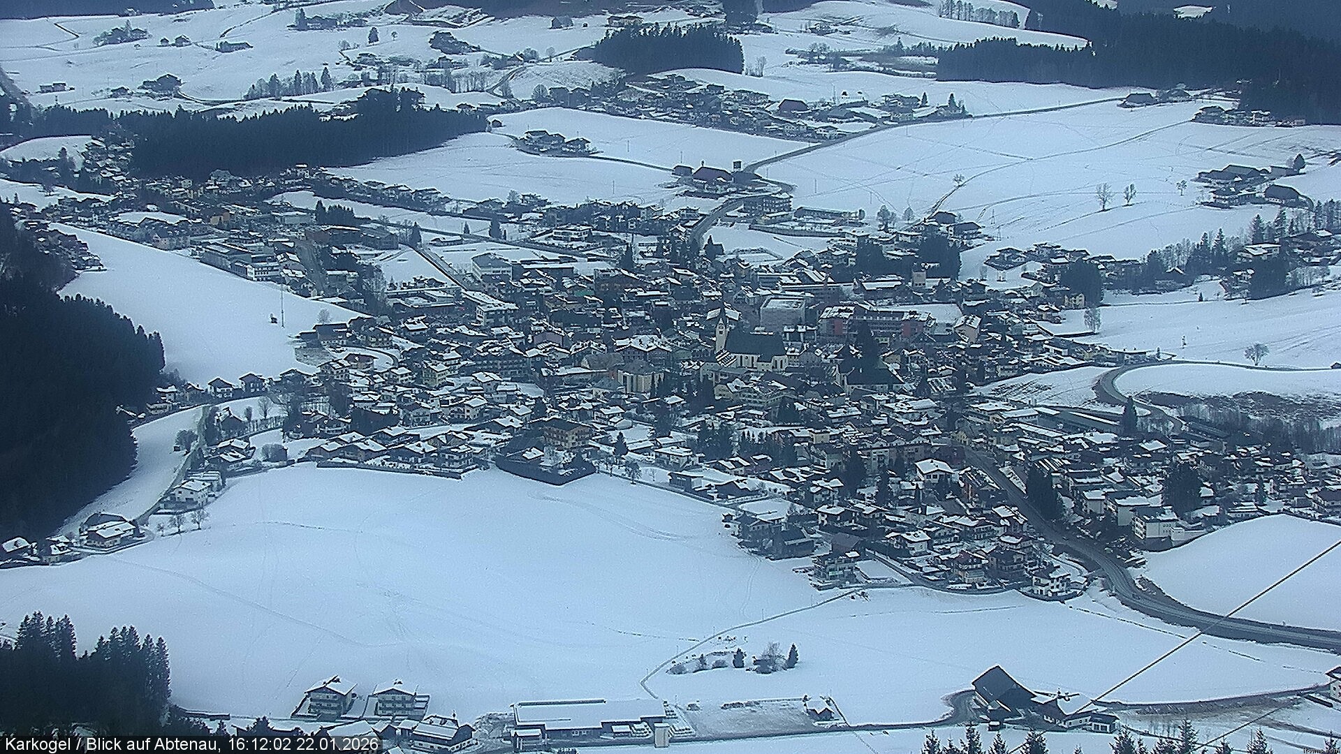 Archiv Foto Webcam Karkogel Blick auf Abtenau