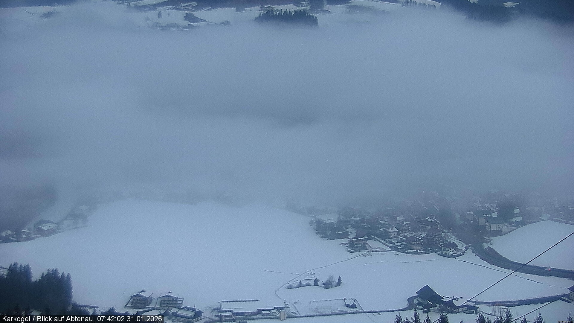 Archiv Foto Webcam Karkogel Blick auf Abtenau