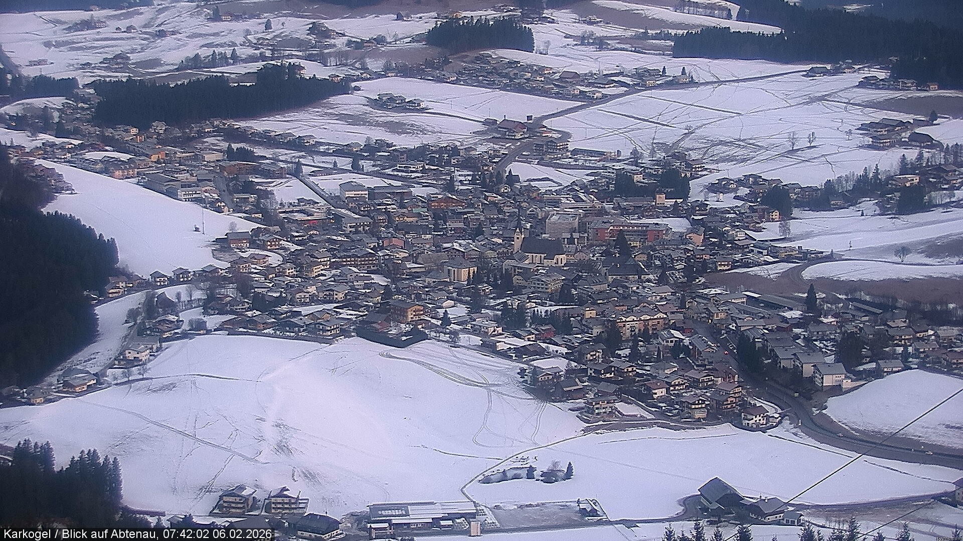 Archiv Foto Webcam Karkogel Blick auf Abtenau