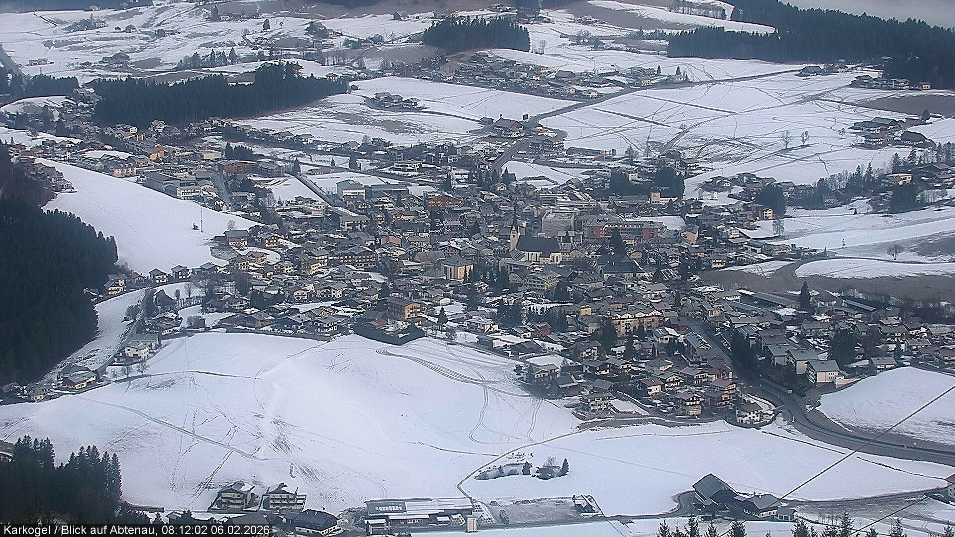 Archiv Foto Webcam Karkogel Blick auf Abtenau