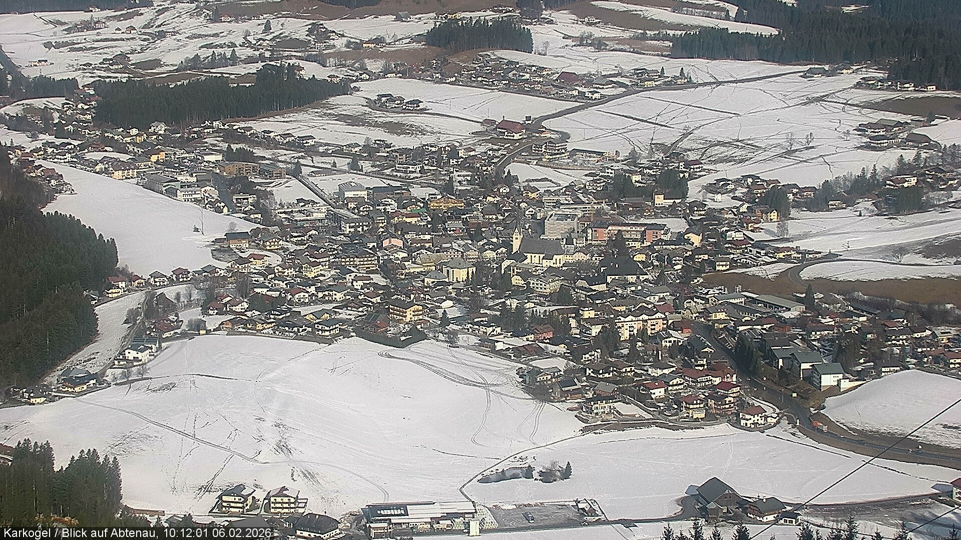 Archiv Foto Webcam Karkogel Blick auf Abtenau