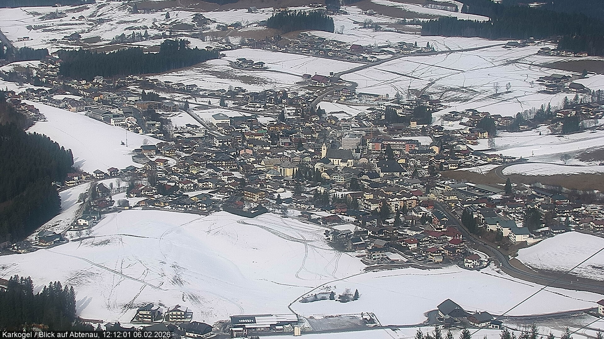 Archiv Foto Webcam Karkogel Blick auf Abtenau
