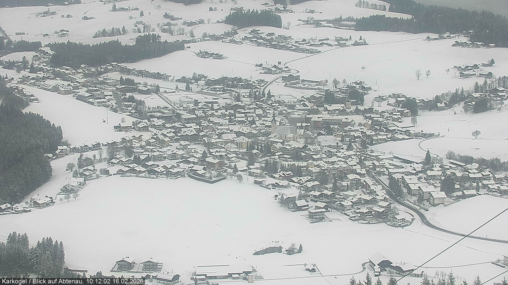 Archiv Foto Webcam Karkogel Blick auf Abtenau
