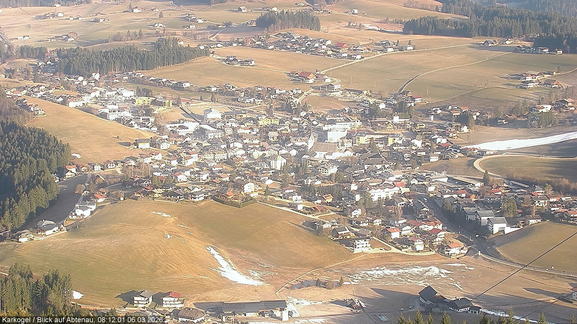 Archiv Foto Webcam Karkogel Blick auf Abtenau