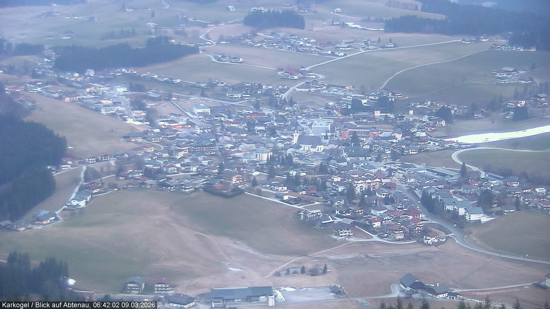 Archiv Foto Webcam Karkogel Blick auf Abtenau