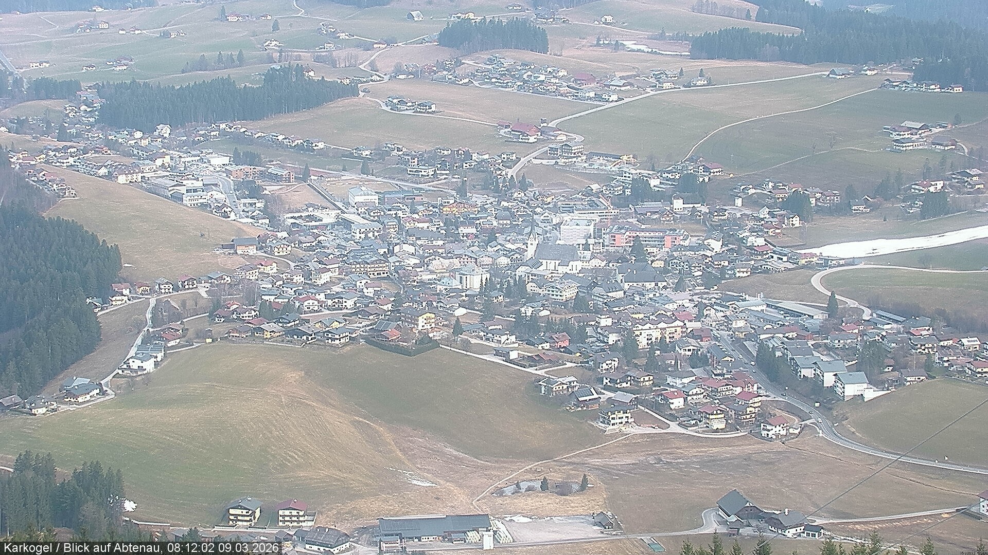 Archiv Foto Webcam Karkogel Blick auf Abtenau