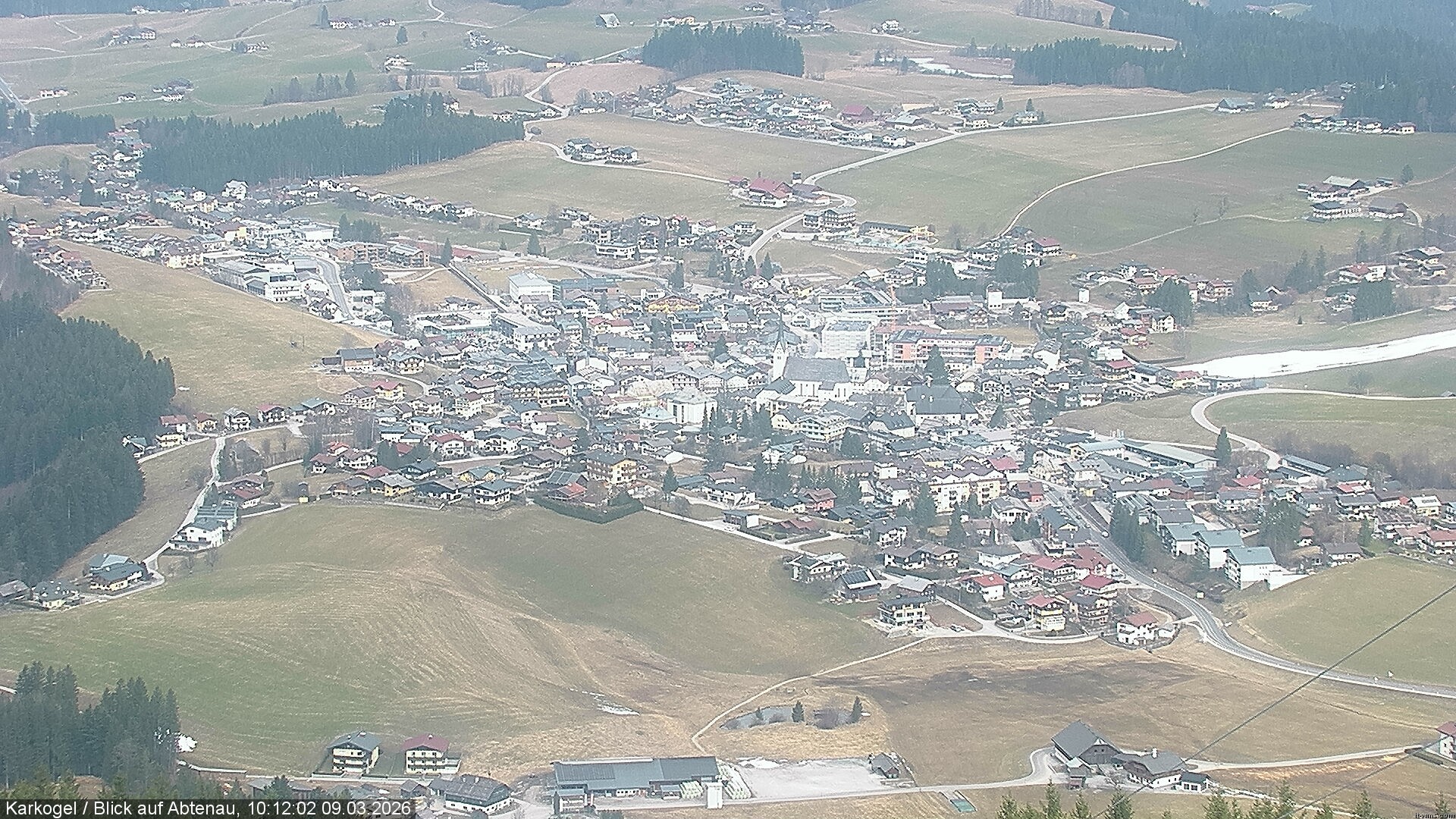 Archiv Foto Webcam Karkogel Blick auf Abtenau