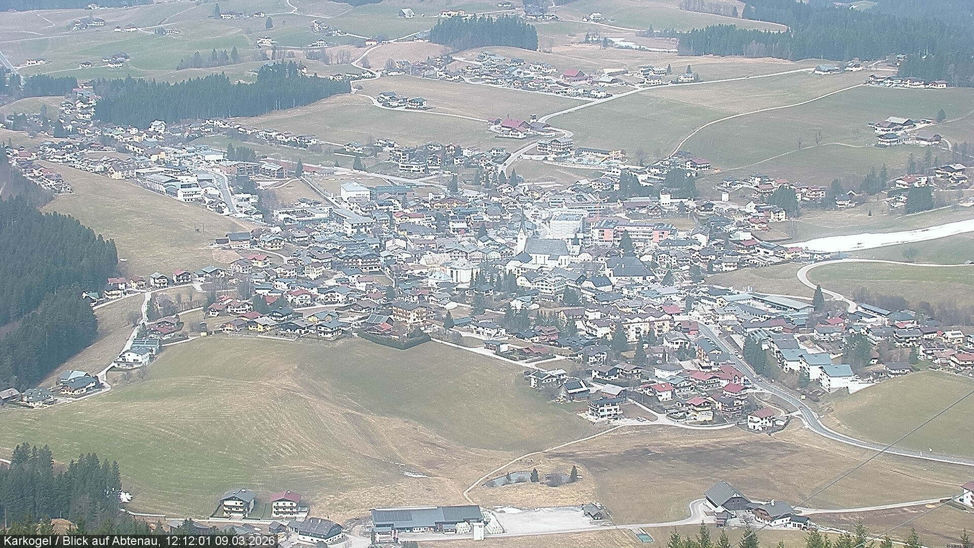 Archiv Foto Webcam Karkogel Blick auf Abtenau