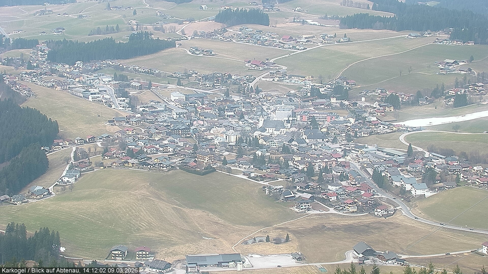 Archiv Foto Webcam Karkogel Blick auf Abtenau