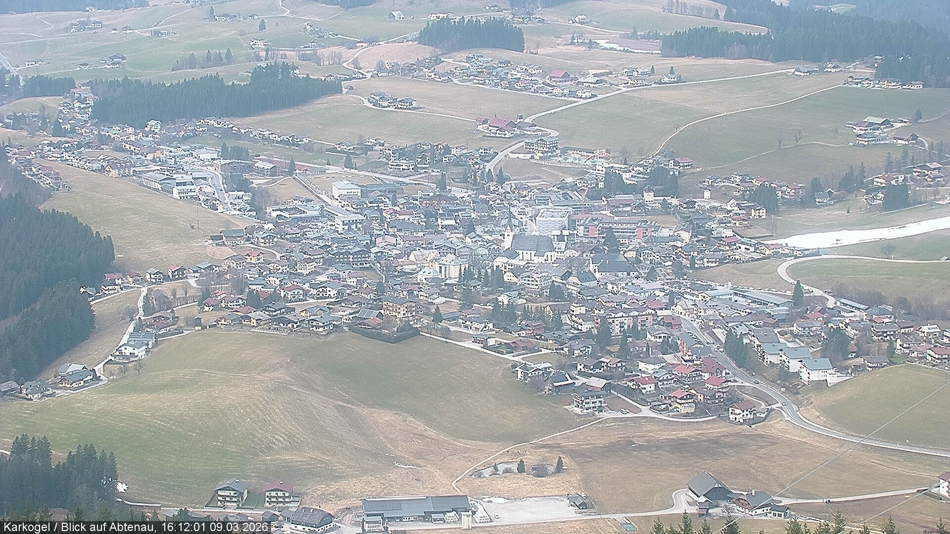 Archiv Foto Webcam Karkogel Blick auf Abtenau