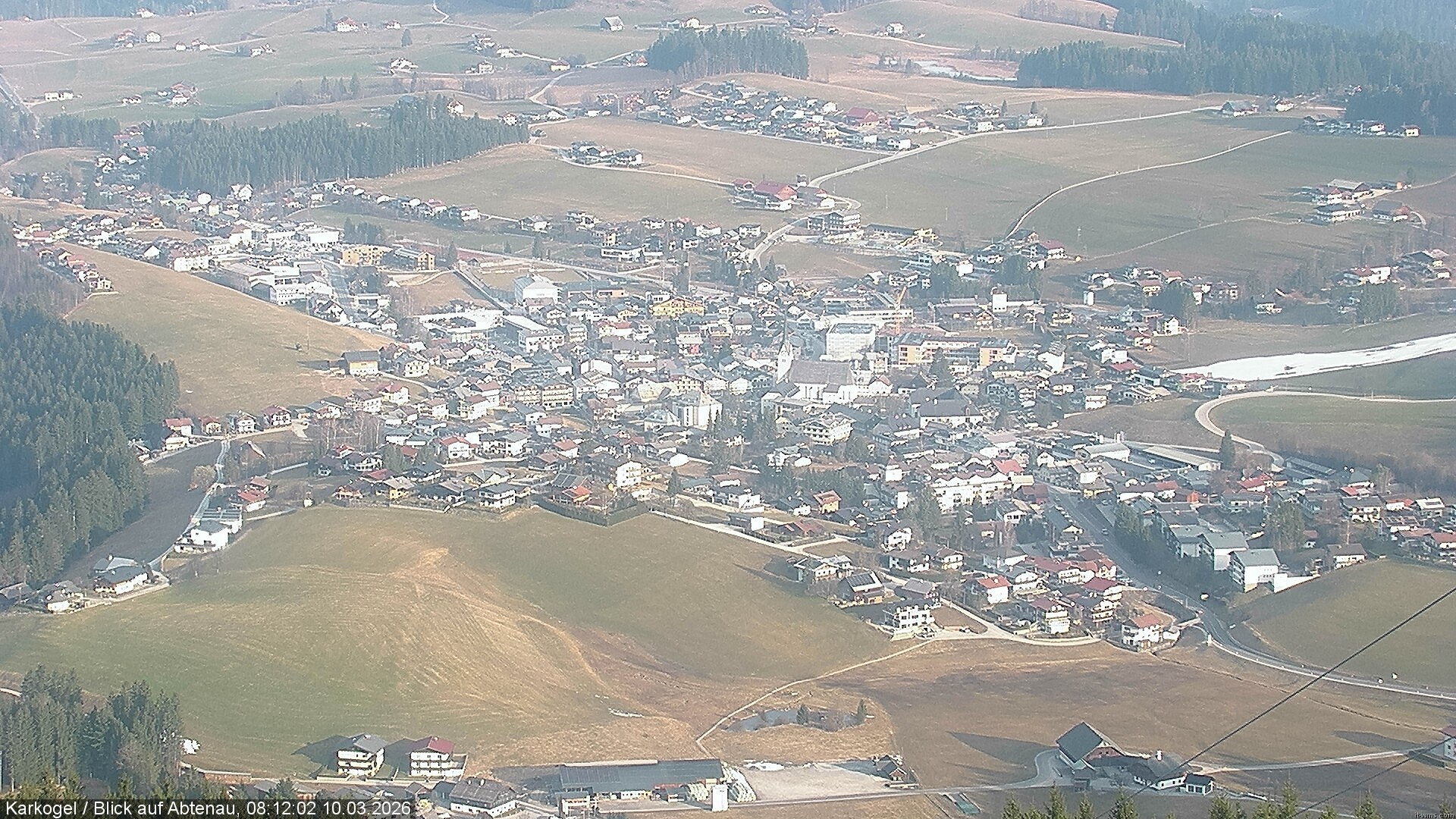 Archiv Foto Webcam Karkogel Blick auf Abtenau