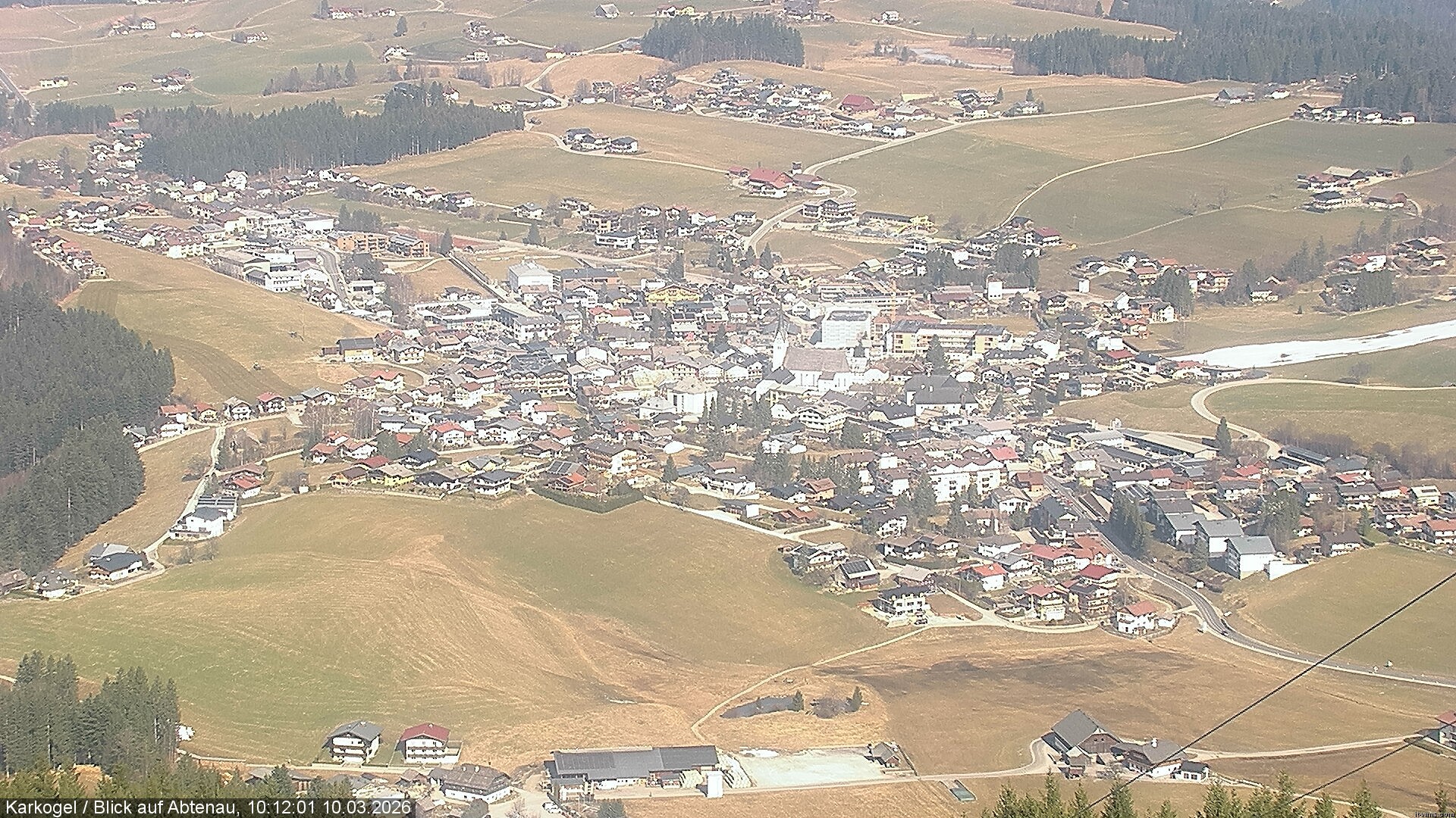 Archiv Foto Webcam Karkogel Blick auf Abtenau