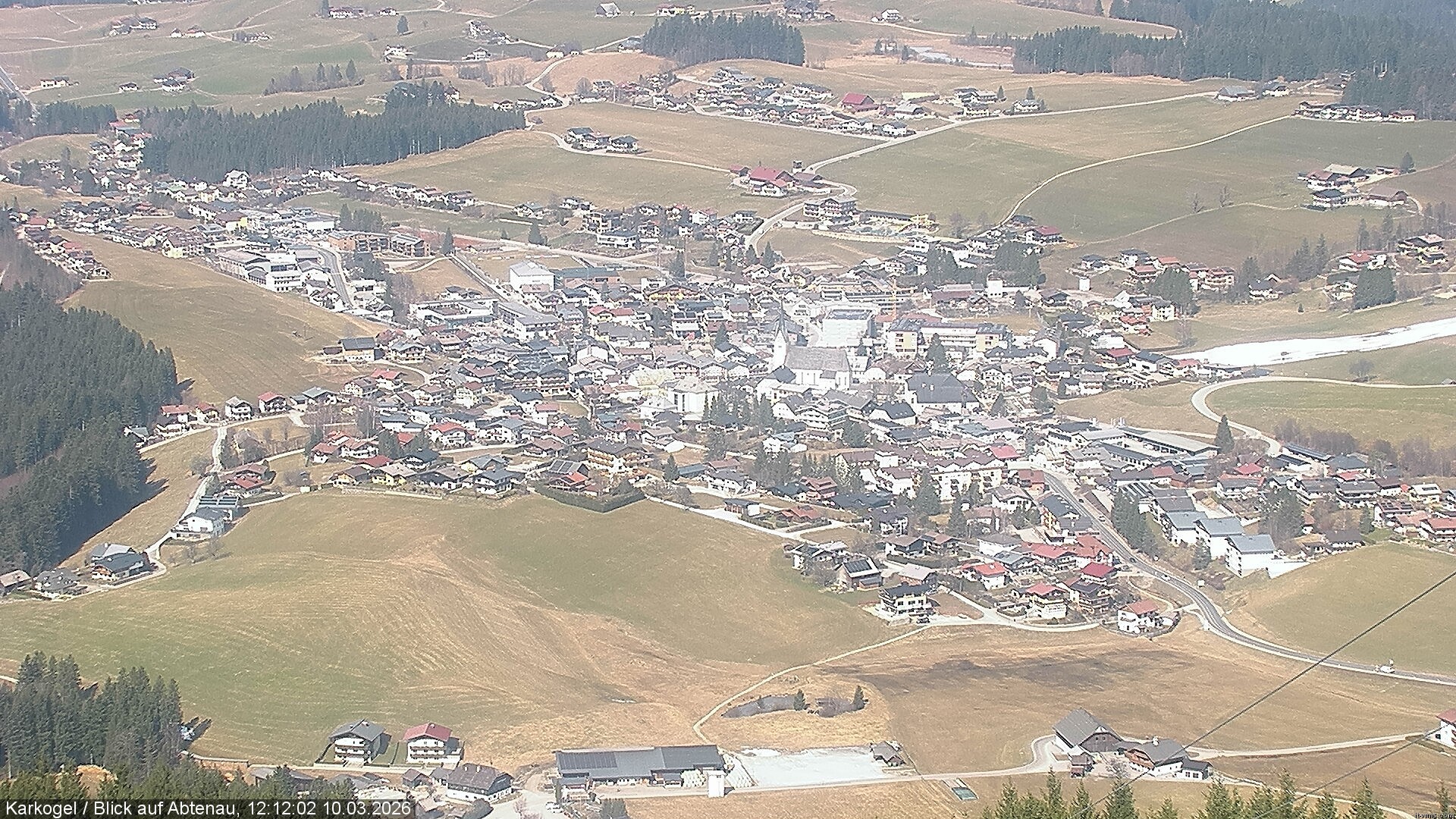 Archiv Foto Webcam Karkogel Blick auf Abtenau