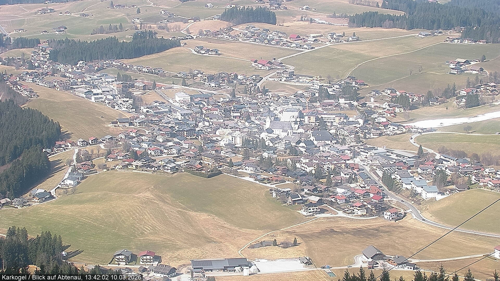 Archiv Foto Webcam Karkogel Blick auf Abtenau