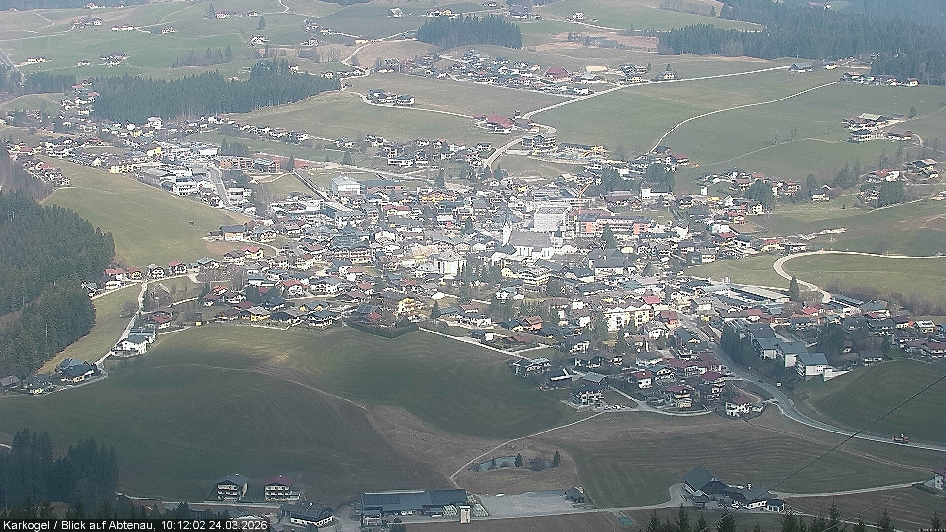 Archiv Foto Webcam Karkogel Blick auf Abtenau