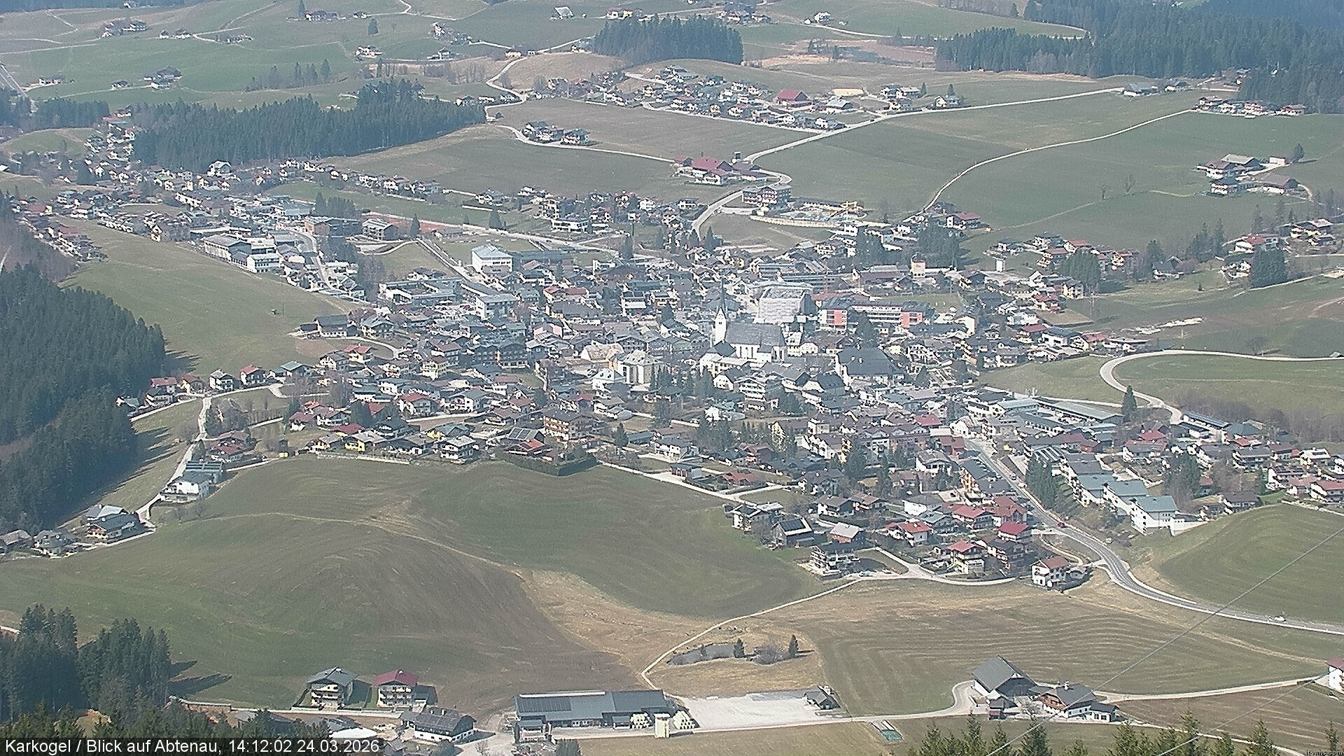 Archiv Foto Webcam Karkogel Blick auf Abtenau