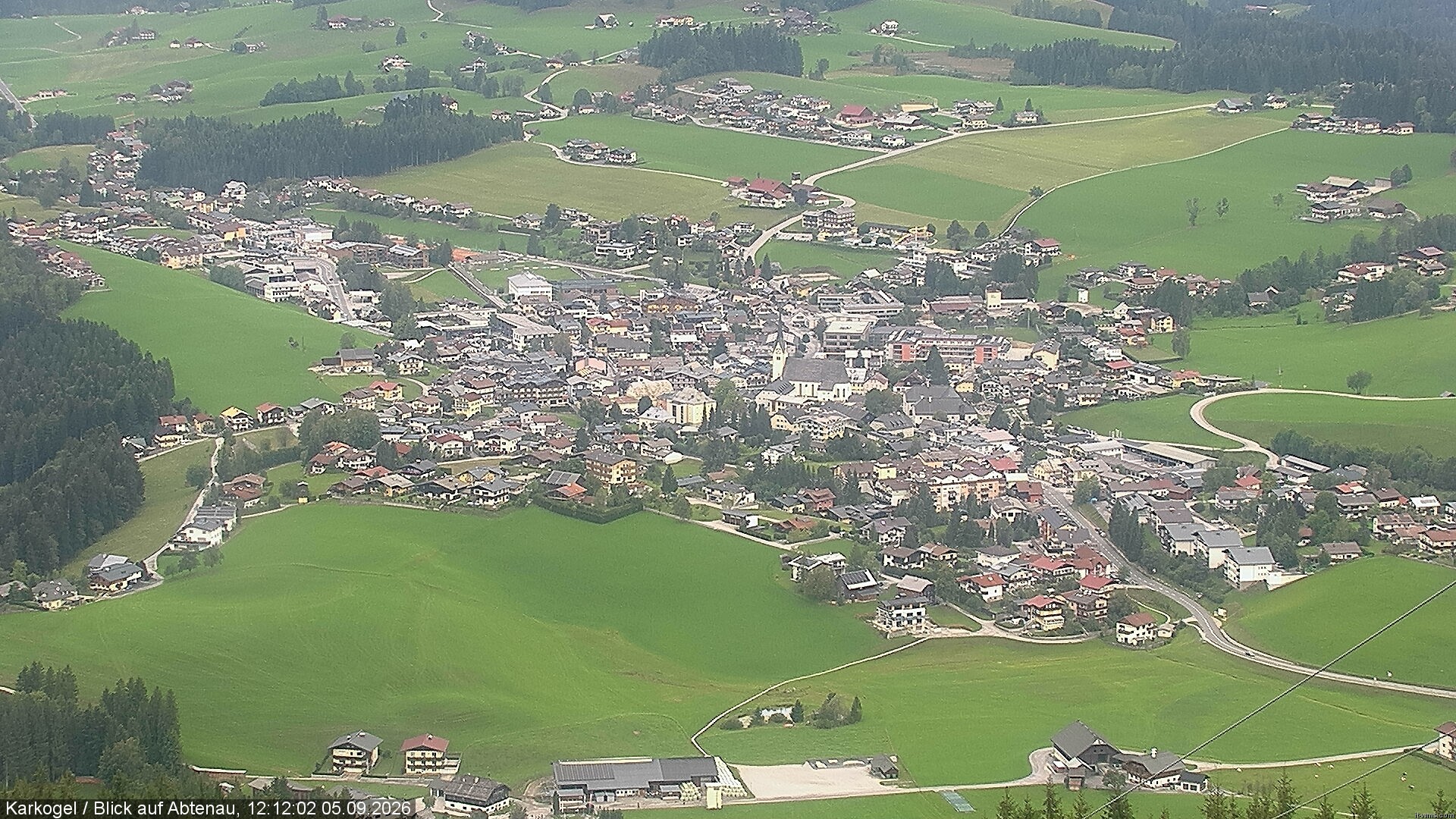 Archiv Foto Webcam Karkogel Blick auf Abtenau
