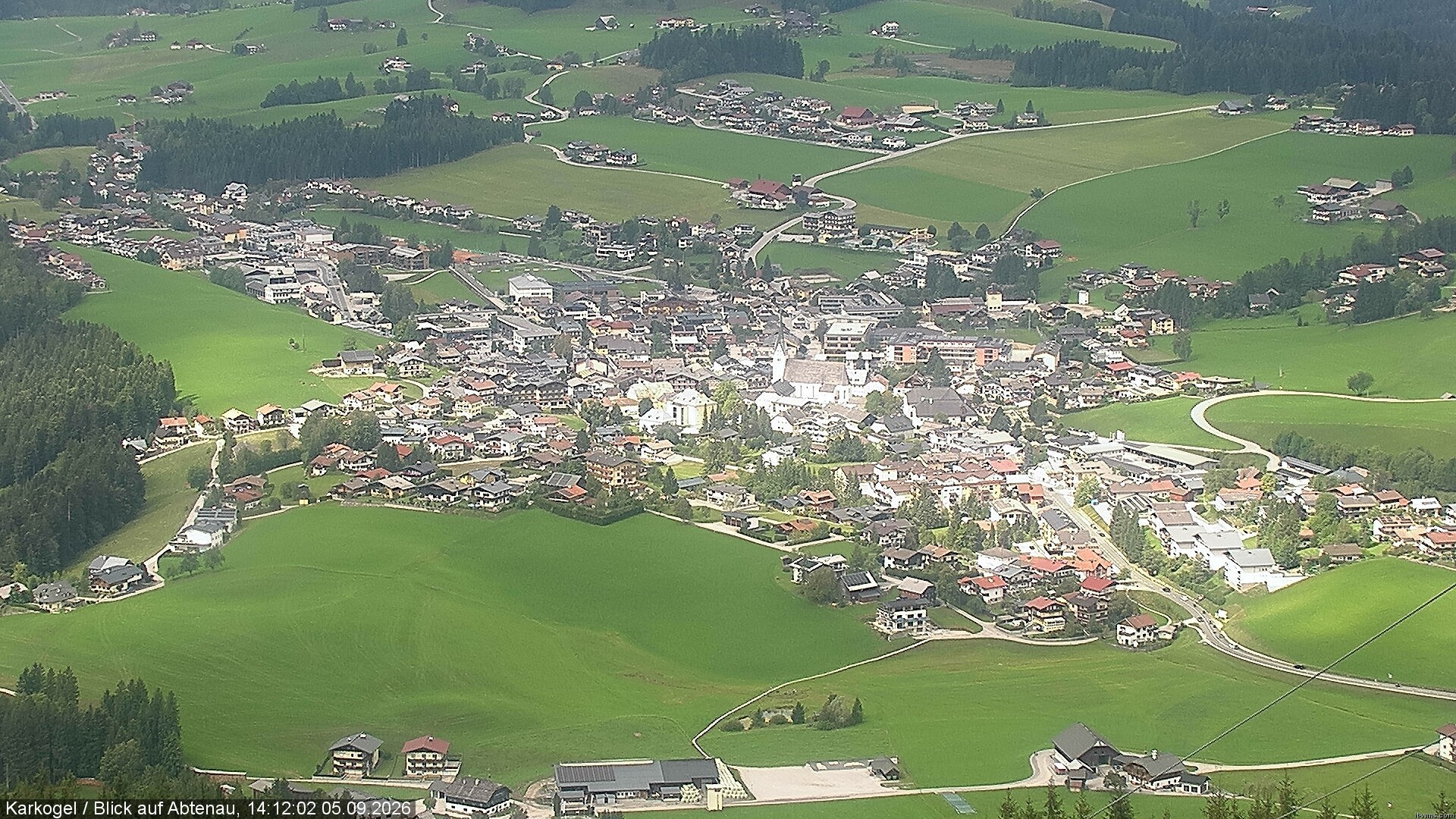 Archiv Foto Webcam Karkogel Blick auf Abtenau