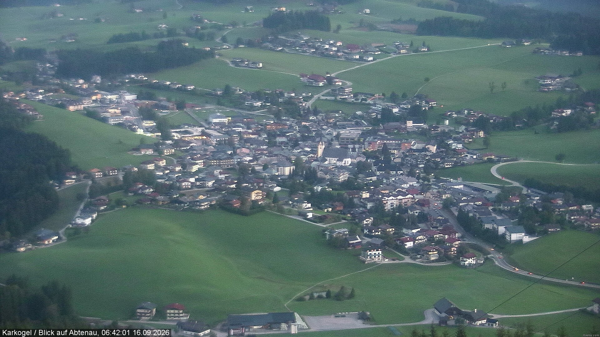 Archiv Foto Webcam Karkogel Blick auf Abtenau