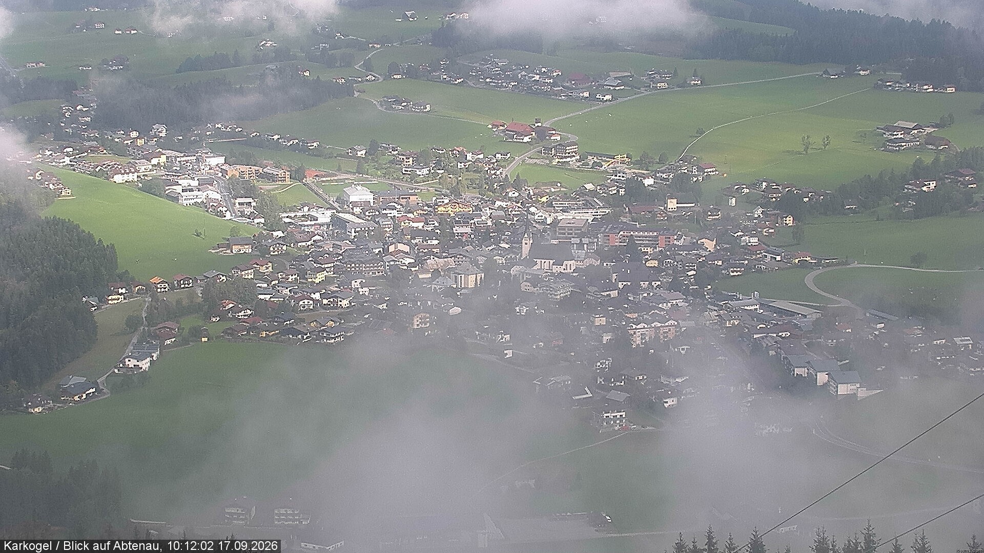 Archiv Foto Webcam Karkogel Blick auf Abtenau
