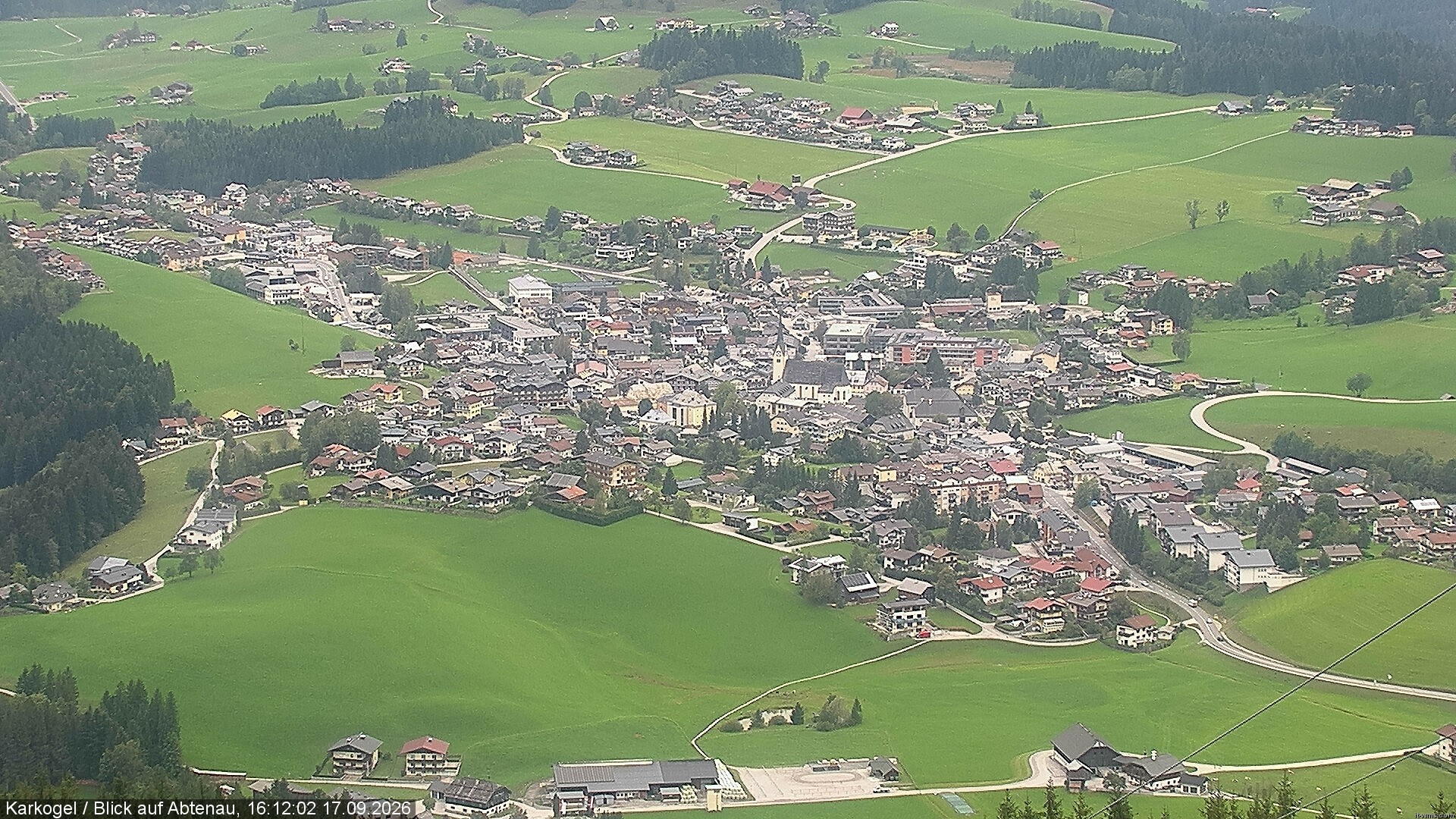 Archiv Foto Webcam Karkogel Blick auf Abtenau