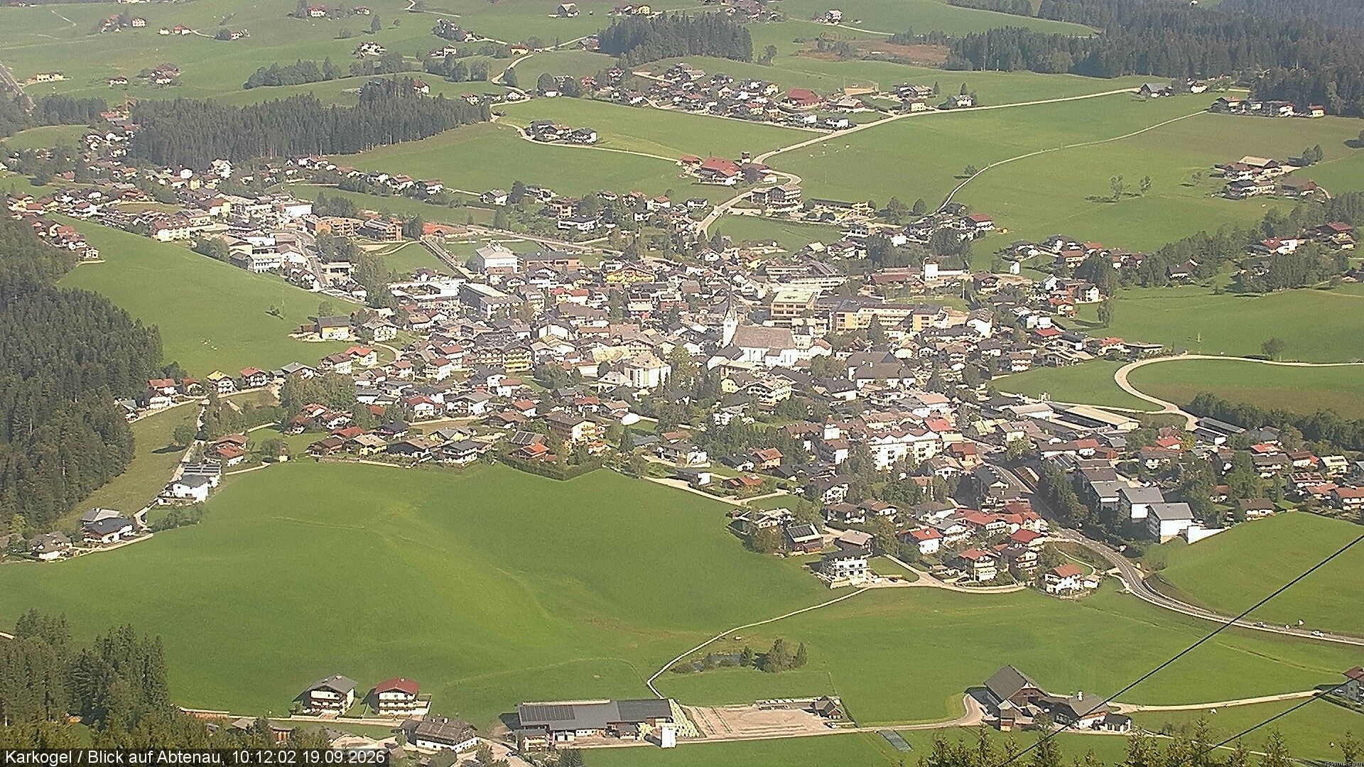 Archiv Foto Webcam Karkogel Blick auf Abtenau