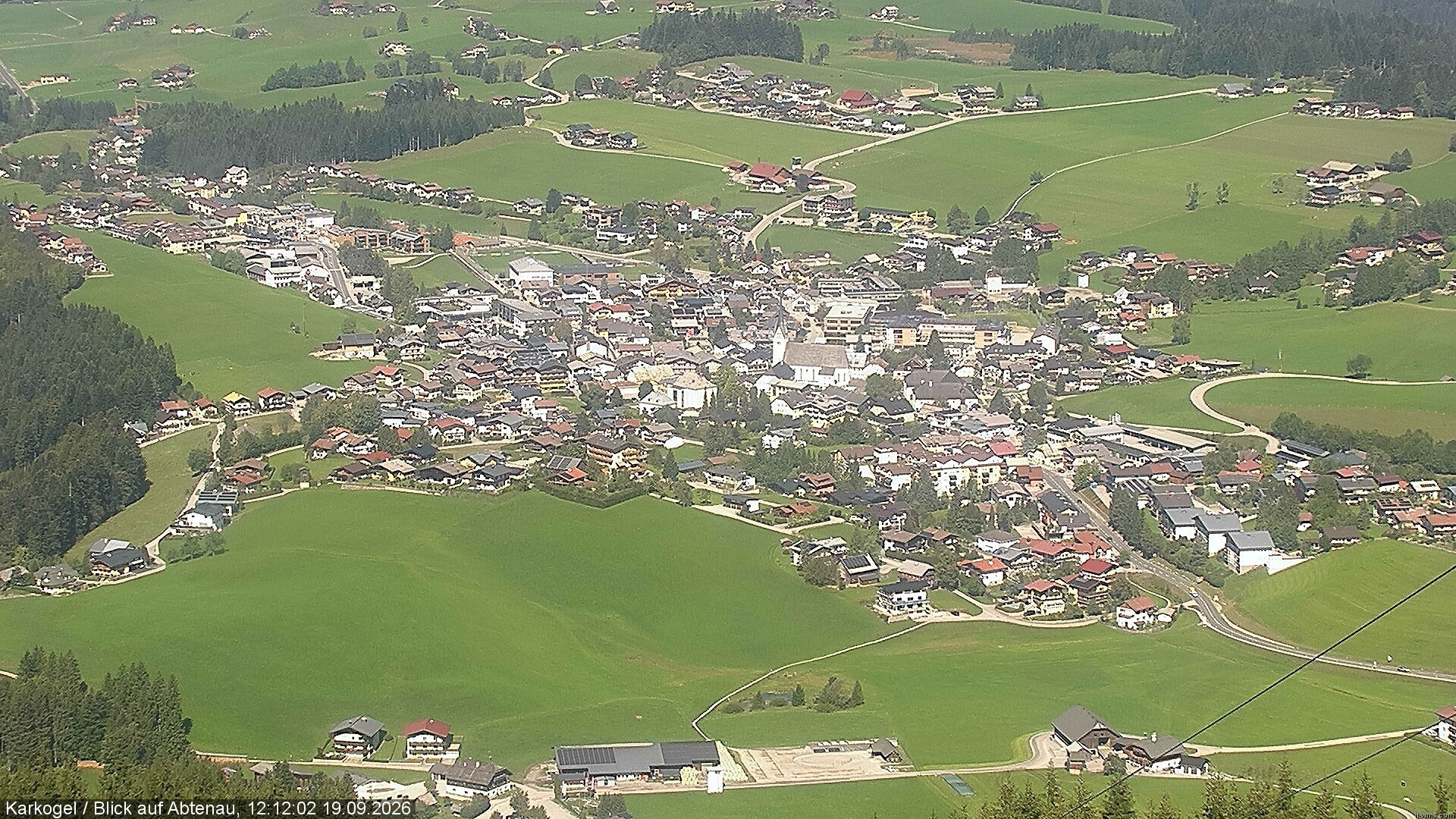 Archiv Foto Webcam Karkogel Blick auf Abtenau