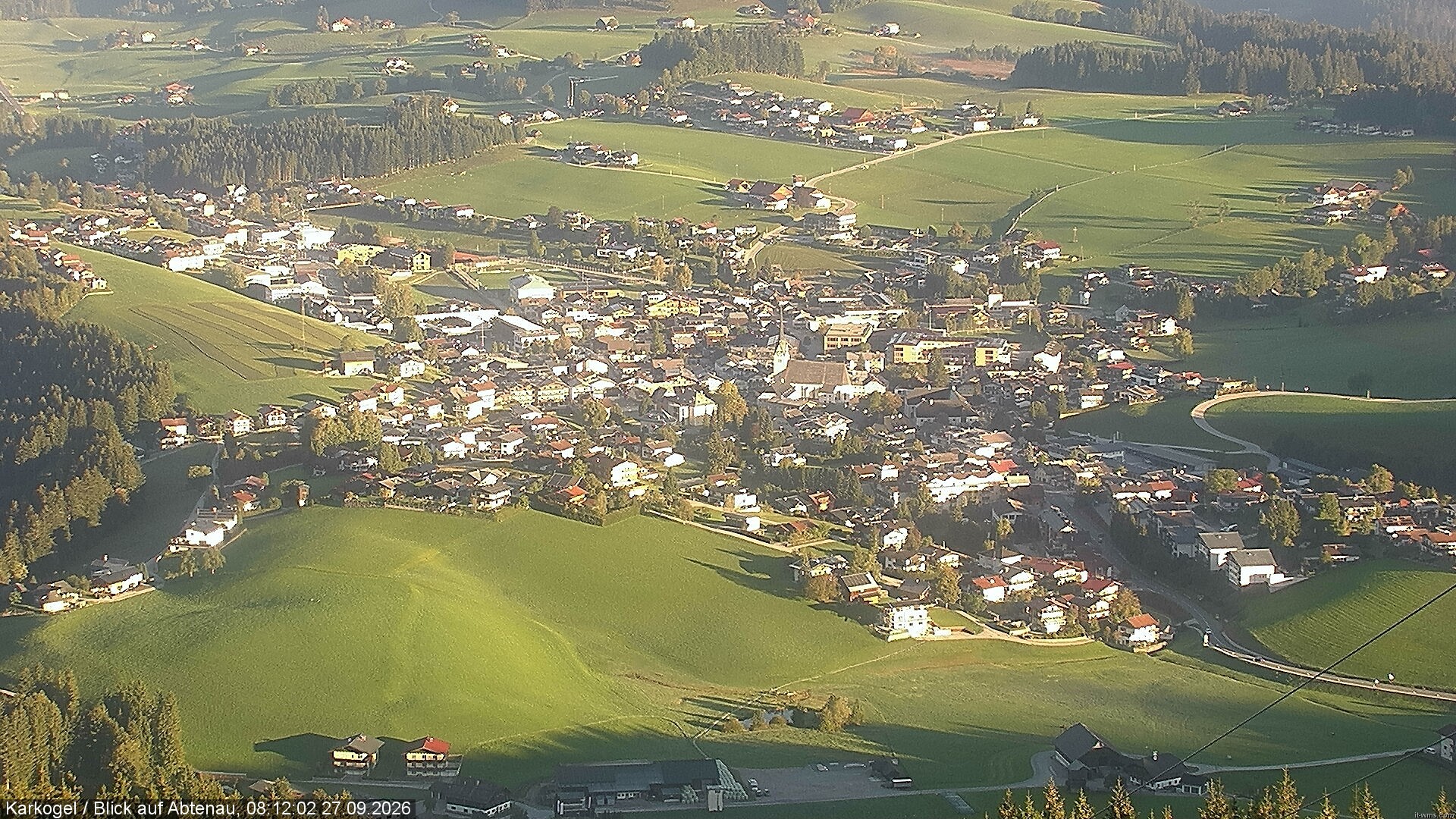 Archiv Foto Webcam Karkogel Blick auf Abtenau
