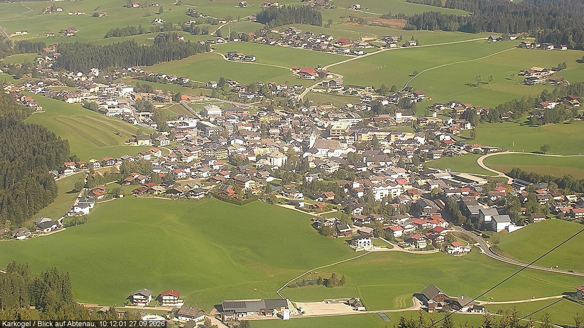 Archiv Foto Webcam Karkogel Blick auf Abtenau