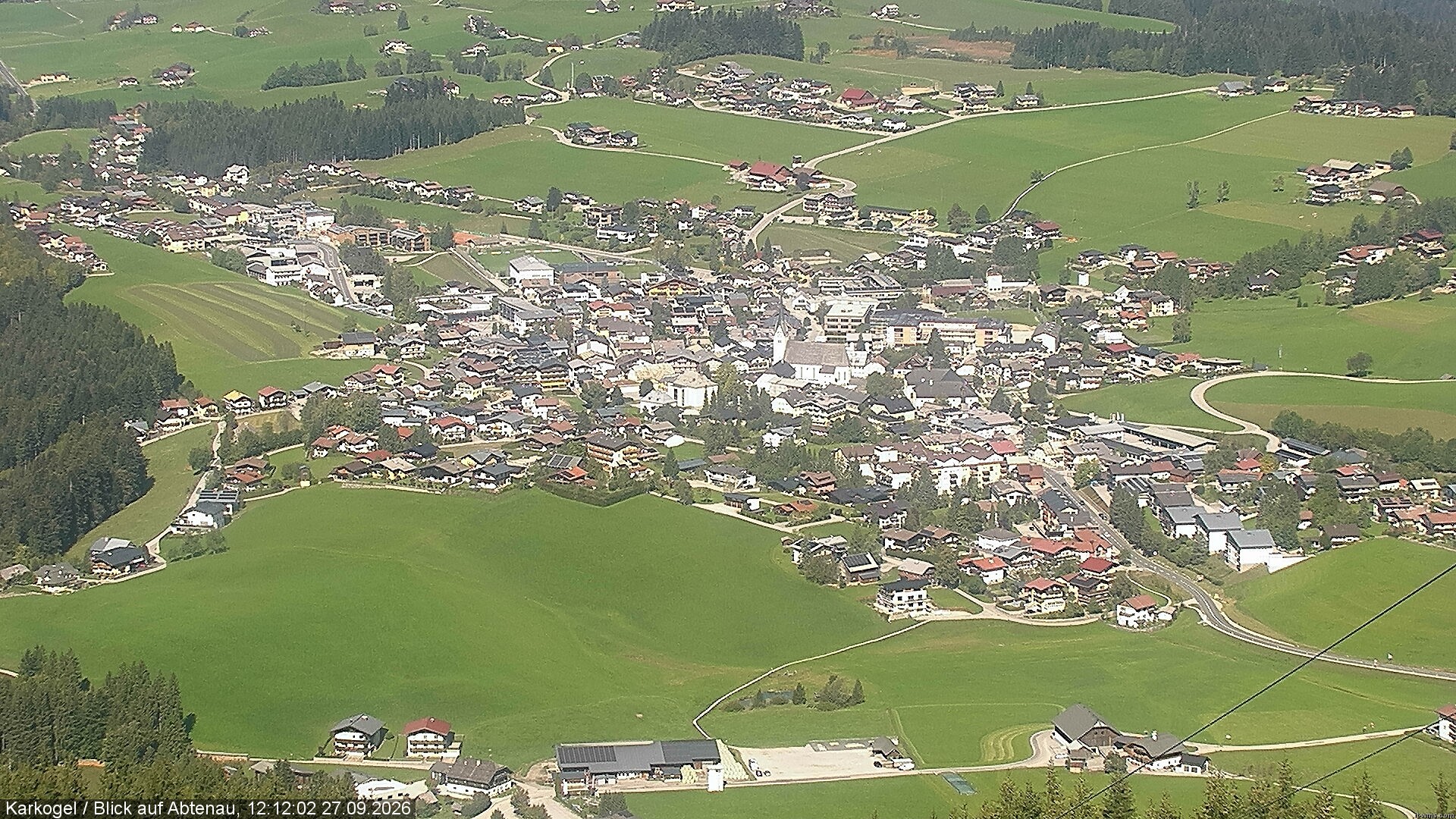 Archiv Foto Webcam Karkogel Blick auf Abtenau