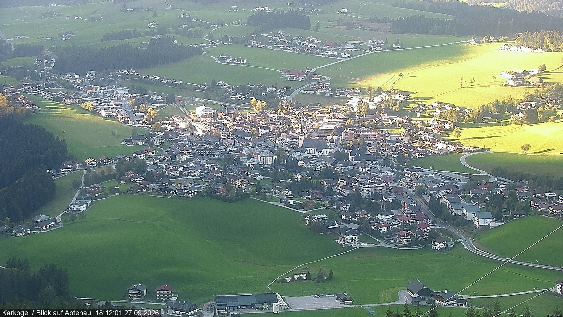 Archiv Foto Webcam Karkogel Blick auf Abtenau