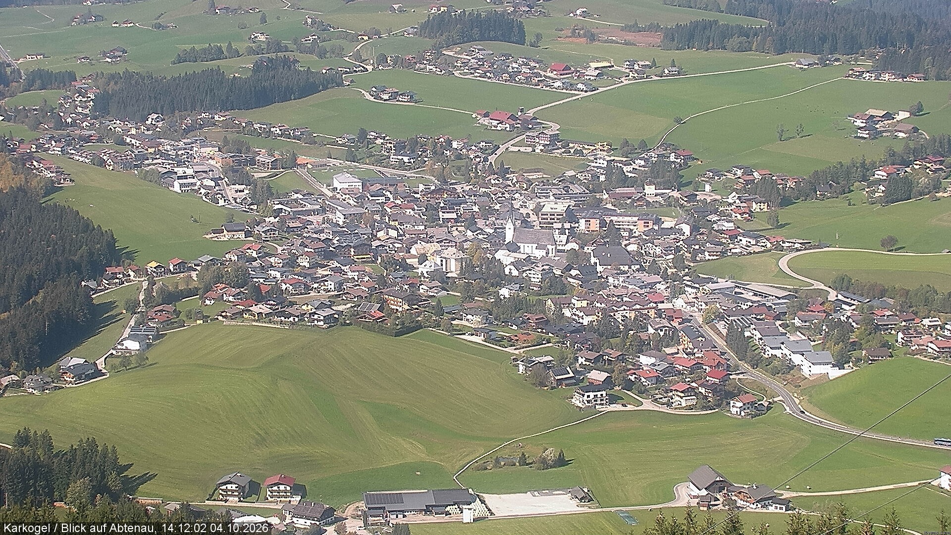 Archiv Foto Webcam Karkogel Blick auf Abtenau