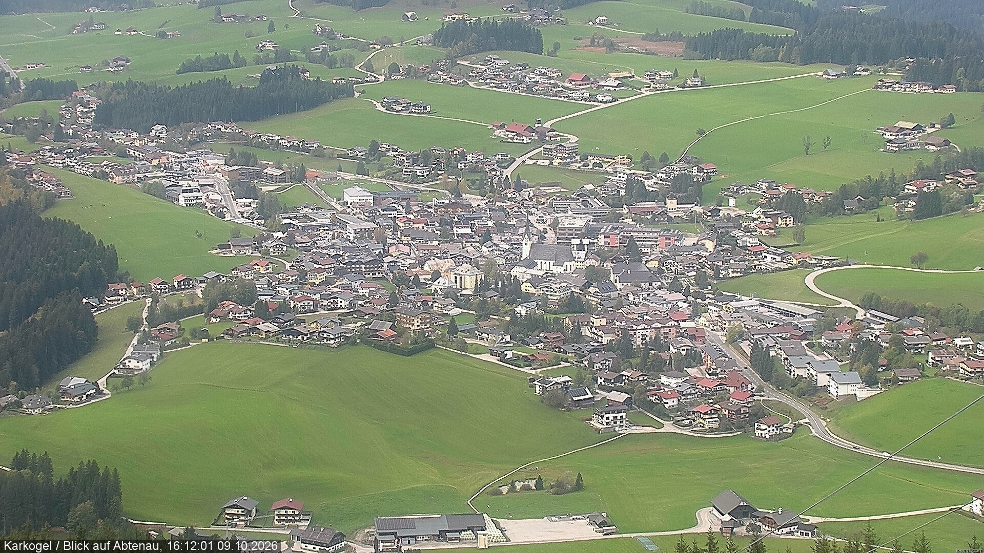 Archiv Foto Webcam Karkogel Blick auf Abtenau