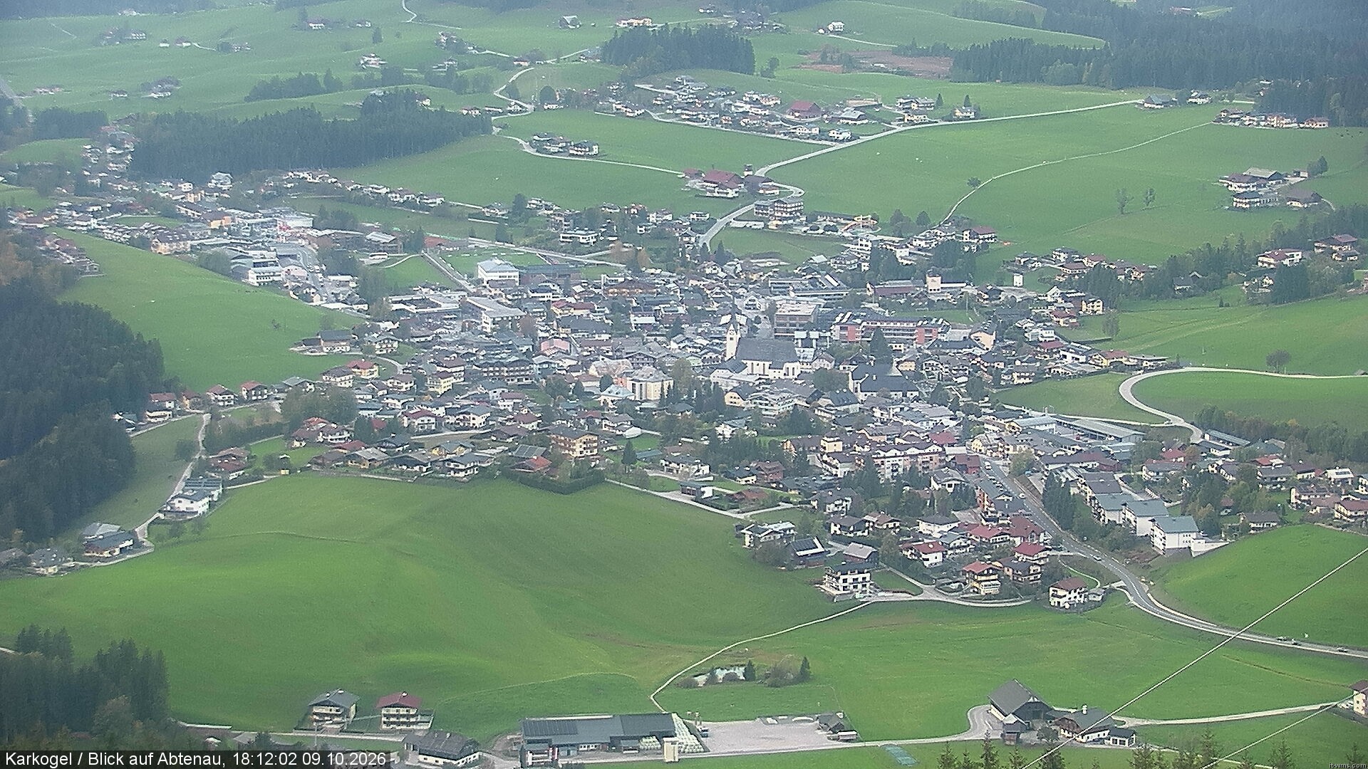 Archiv Foto Webcam Karkogel Blick auf Abtenau