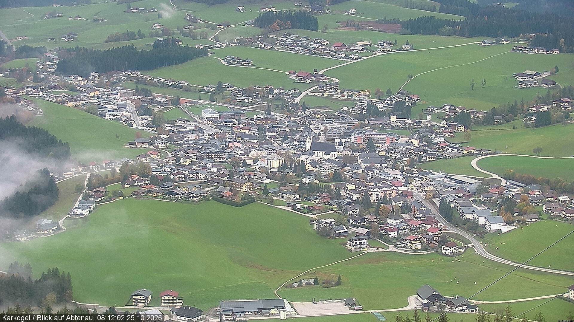 Archiv Foto Webcam Karkogel Blick auf Abtenau