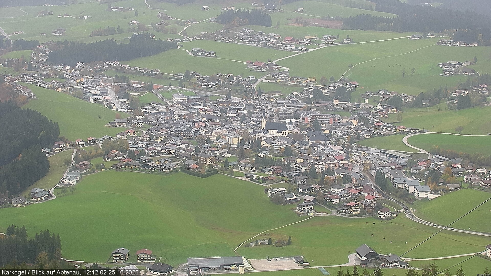 Archiv Foto Webcam Karkogel Blick auf Abtenau