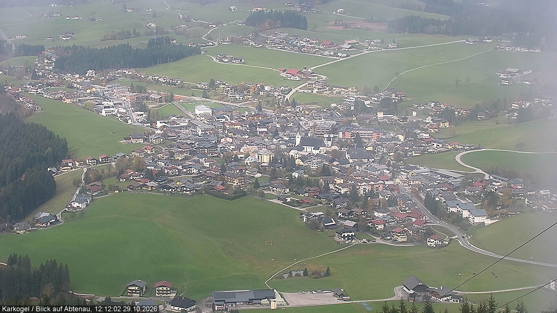 Archiv Foto Webcam Karkogel Blick auf Abtenau
