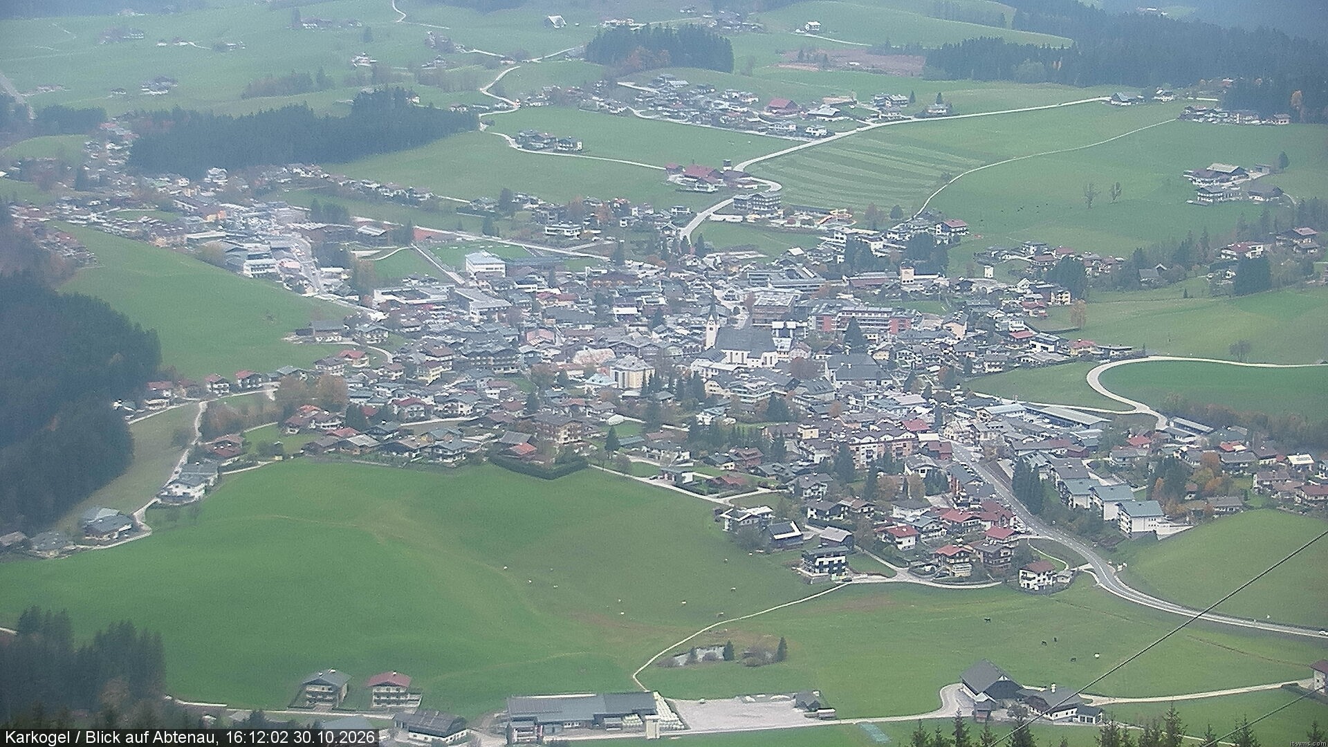 Archiv Foto Webcam Karkogel Blick auf Abtenau