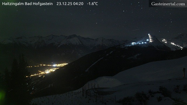 Archiv Foto Webcam Bad Hofgastein: Ausblick Haitzingalm