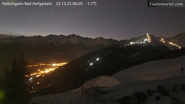 Archiv Foto Webcam Bad Hofgastein: Ausblick Haitzingalm