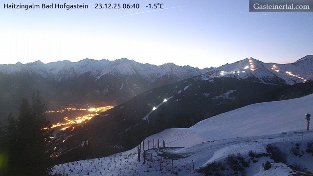 Archiv Foto Webcam Bad Hofgastein: Ausblick Haitzingalm